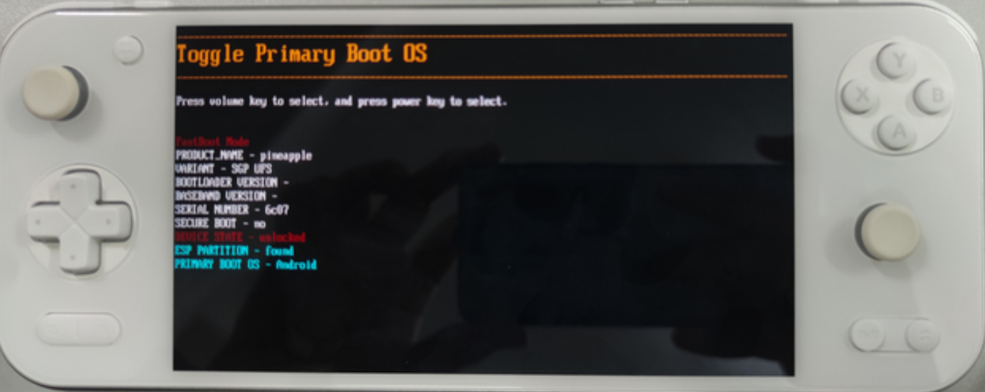 Toggle Primary Boot OS